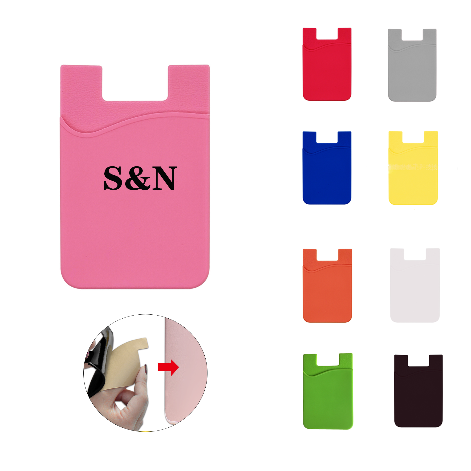 High-quality Silicone Mobile Phone Card Holder 1