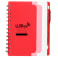 5" x 7" Recycled Dual Pocket Spiral Notebook w Pen 26