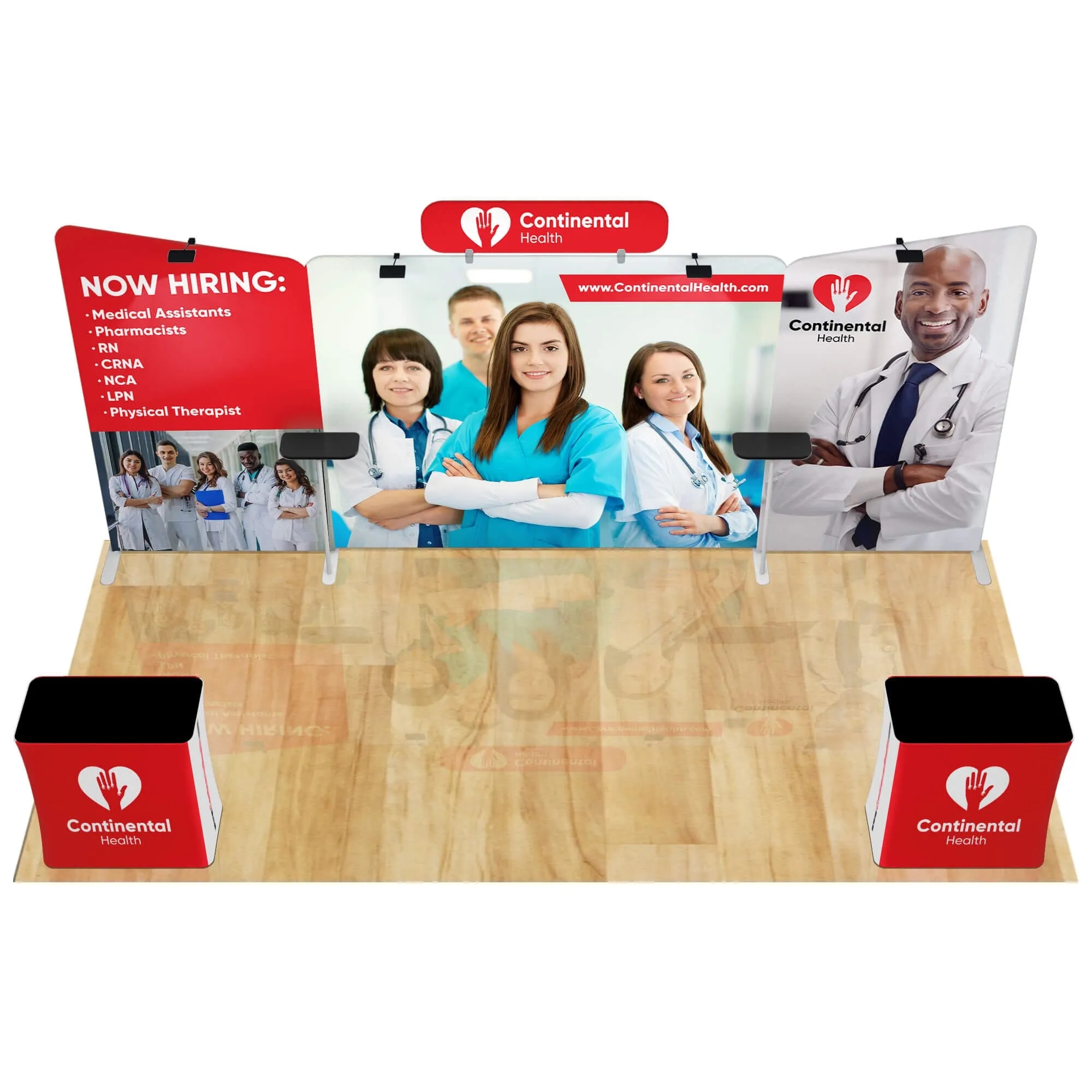 20ft Fastzip™ Executive Trade Show Booth Package 3