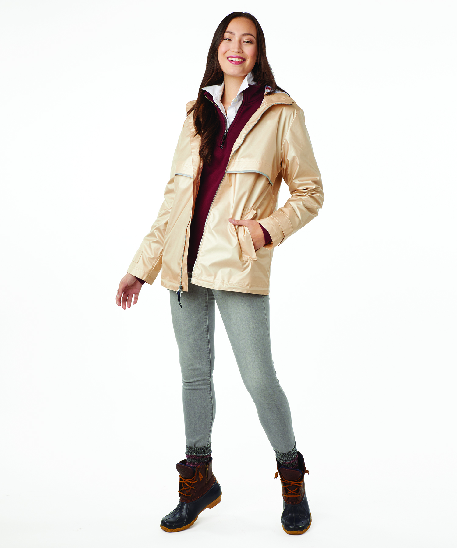 Women's New Englander Rain Jacket With Printed Lining