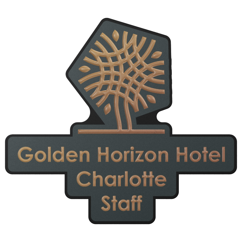 Texture Tone® Custom Shaped Name Badge (Standard) 12