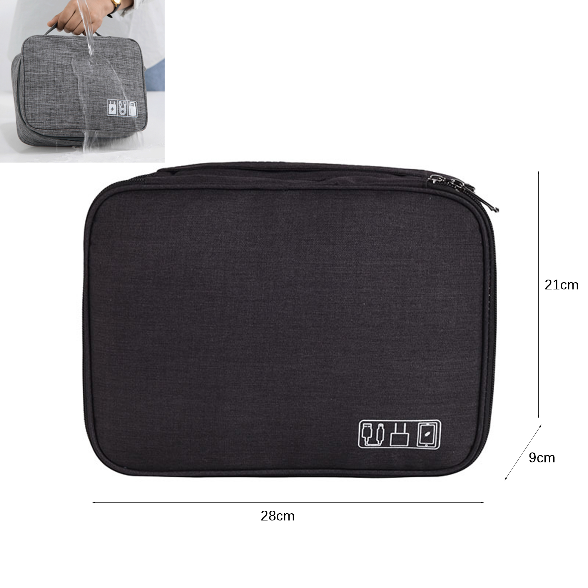 3-Layer Waterproof Electronics Organizer Case 3