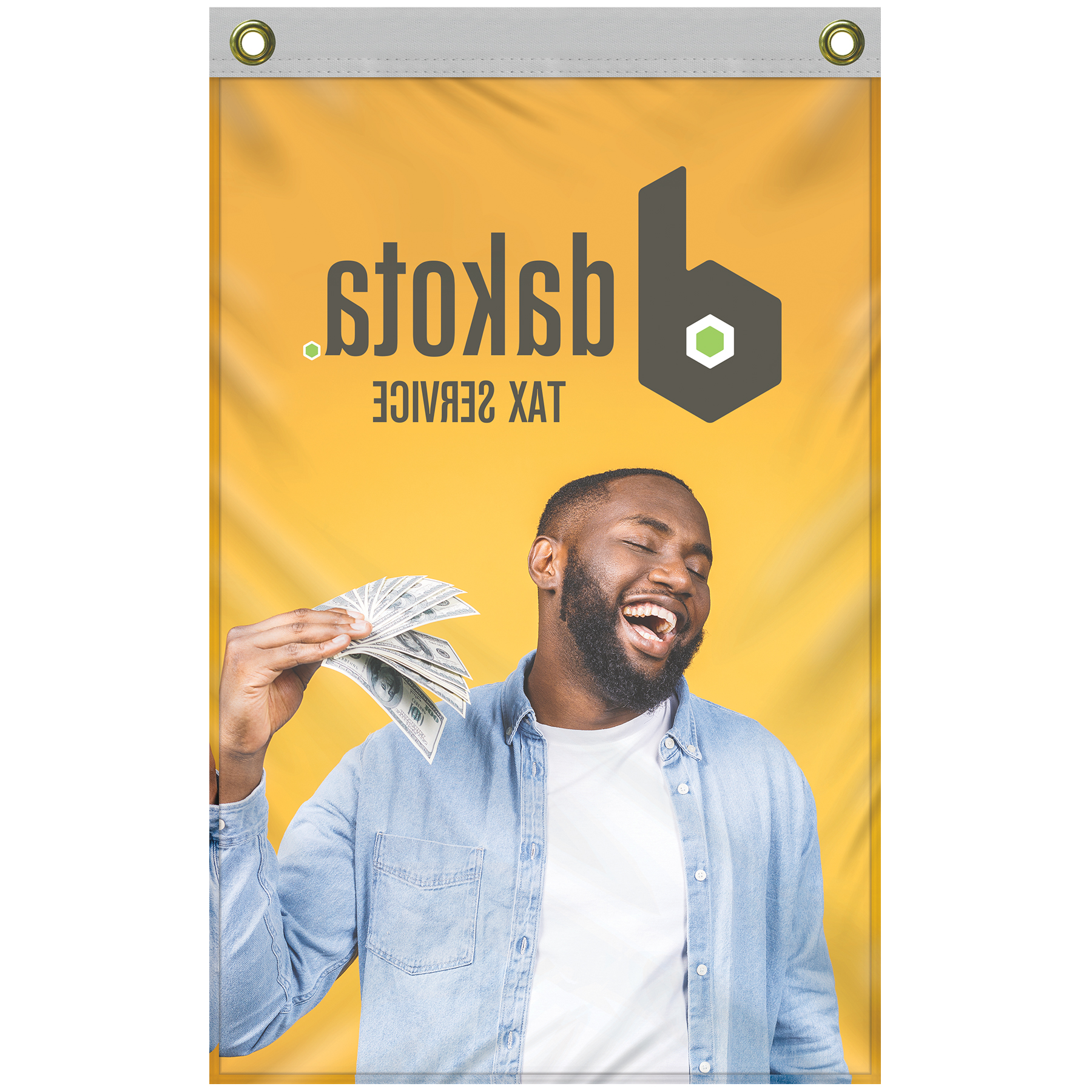 Banner Kit with 2' x 3' Flag and White Bracket 5