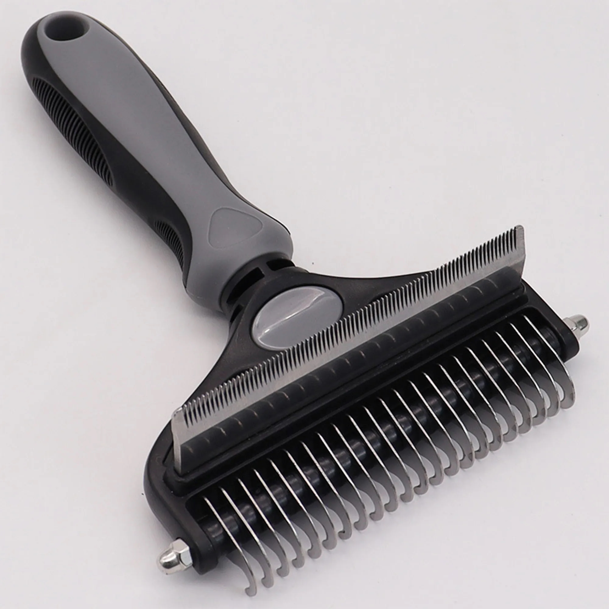 Dual Head Pet Grooming Brush For Detangling And Smoothing 4