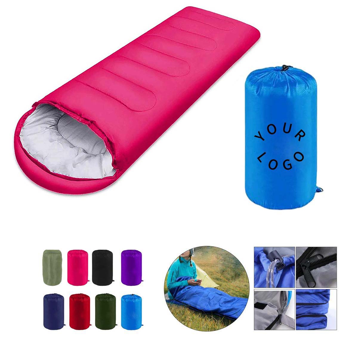 82 Inch Camping Sleeping Bag Comfortable Design 4