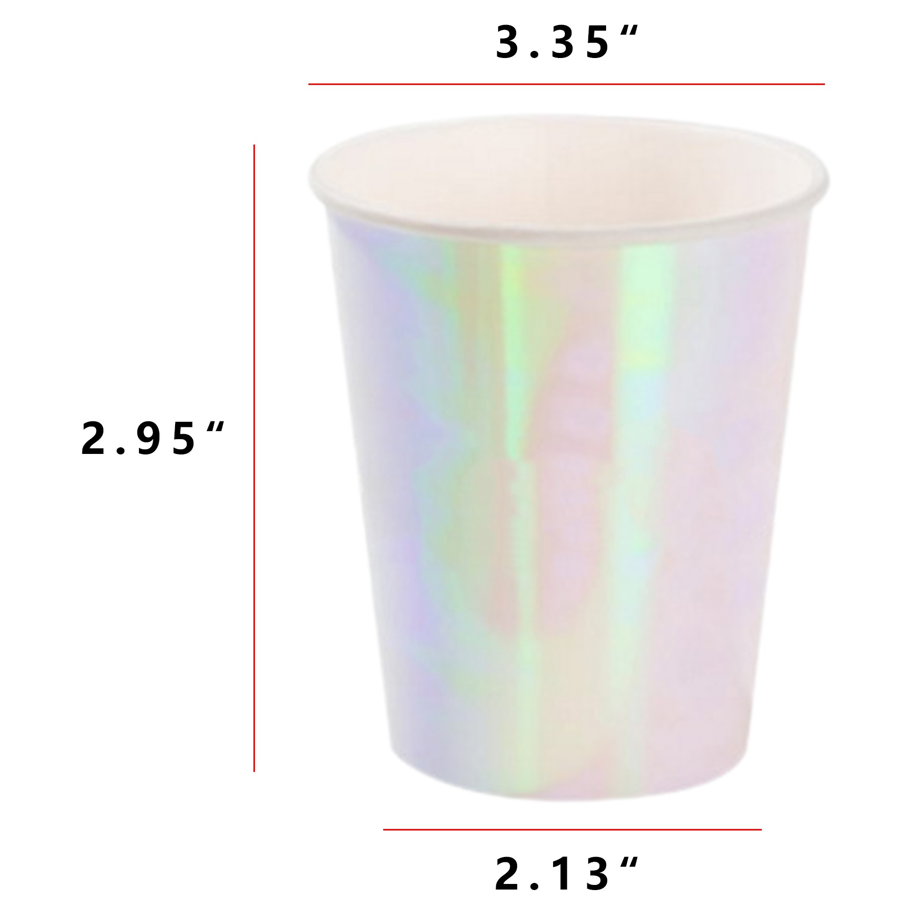 Rainbow Film Disposable Plated Cup 4
