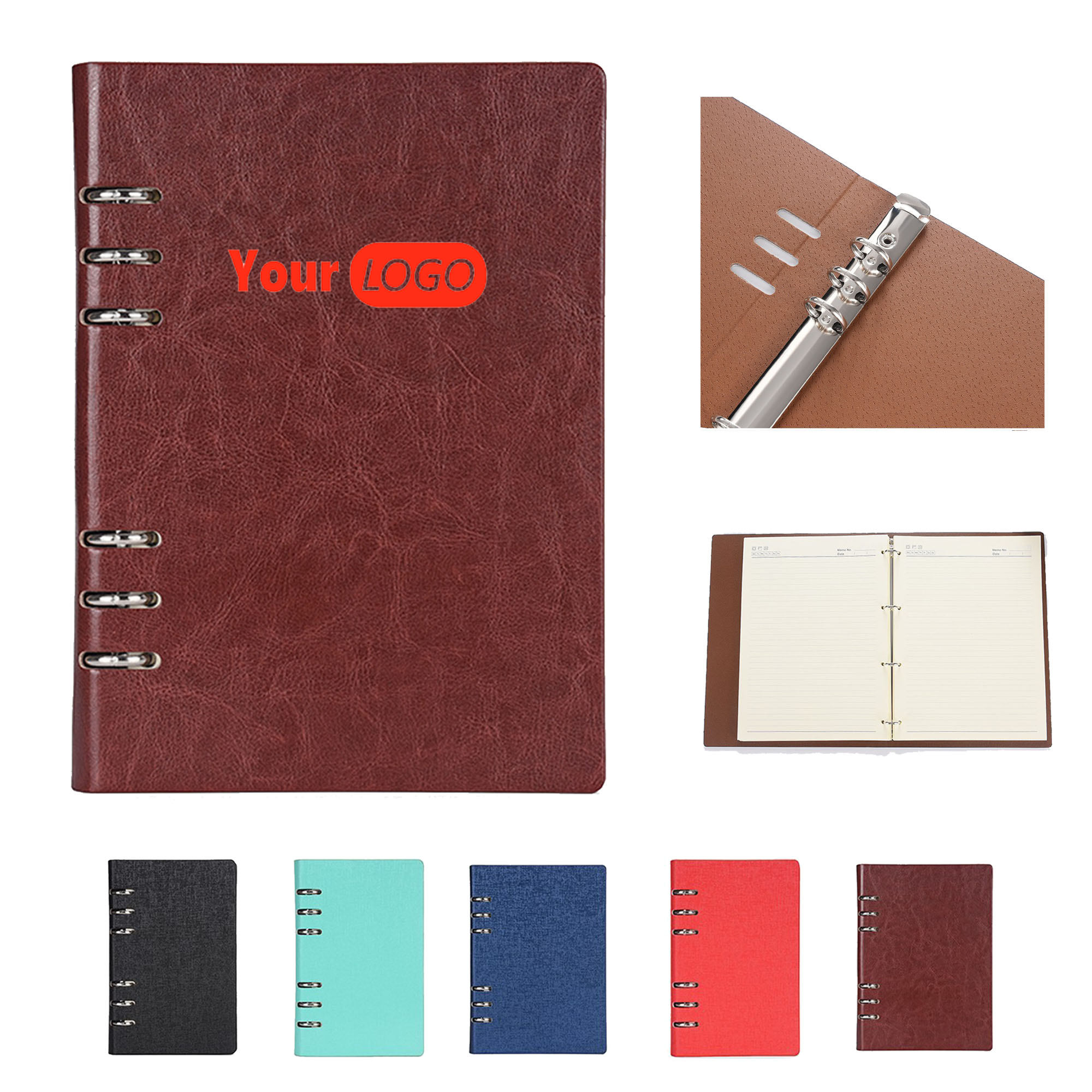 oft PU Leather Loose leaf Magnetic Notebook 1