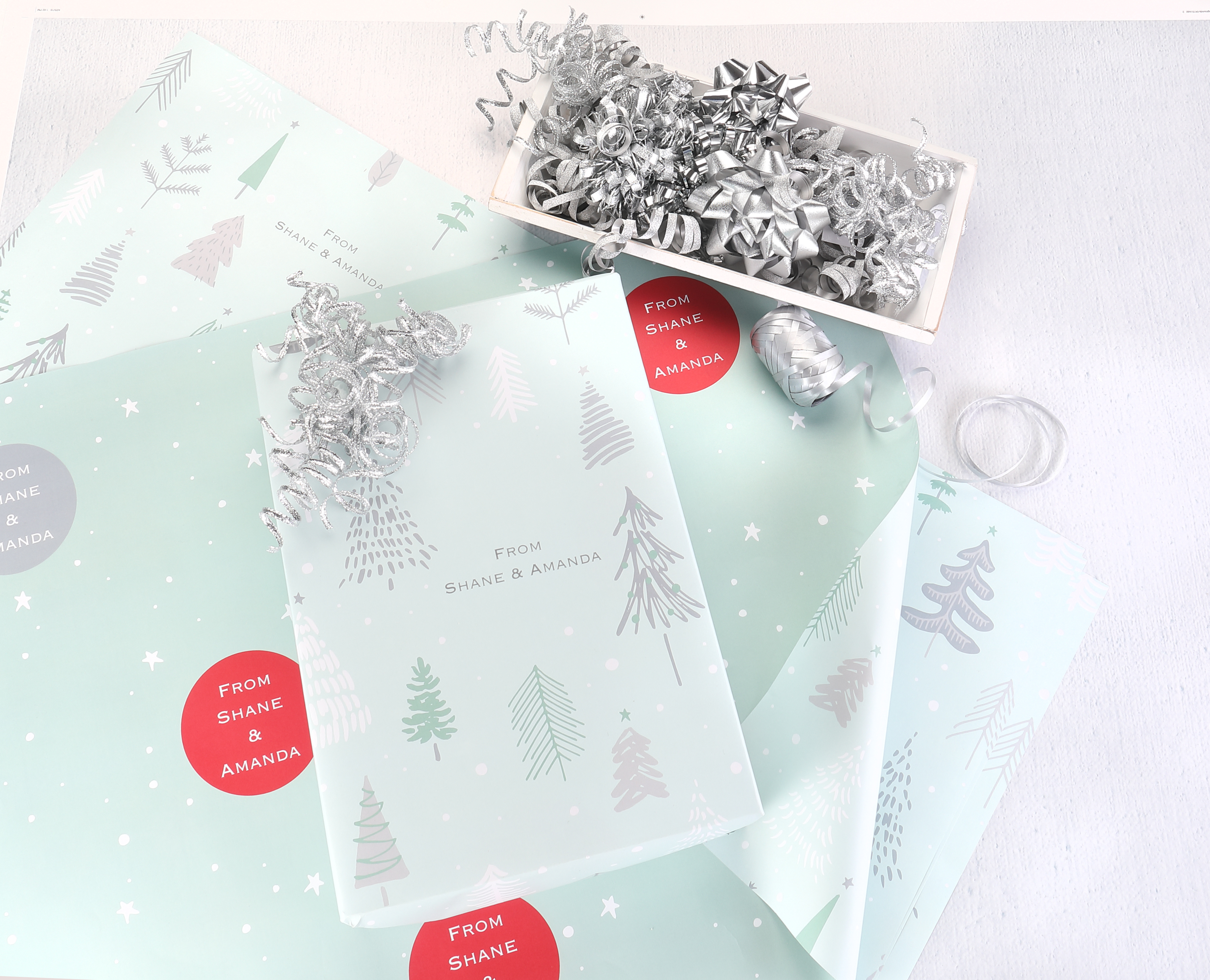 Forest Fun Reversible Wrapping Paper (28"x20") 1