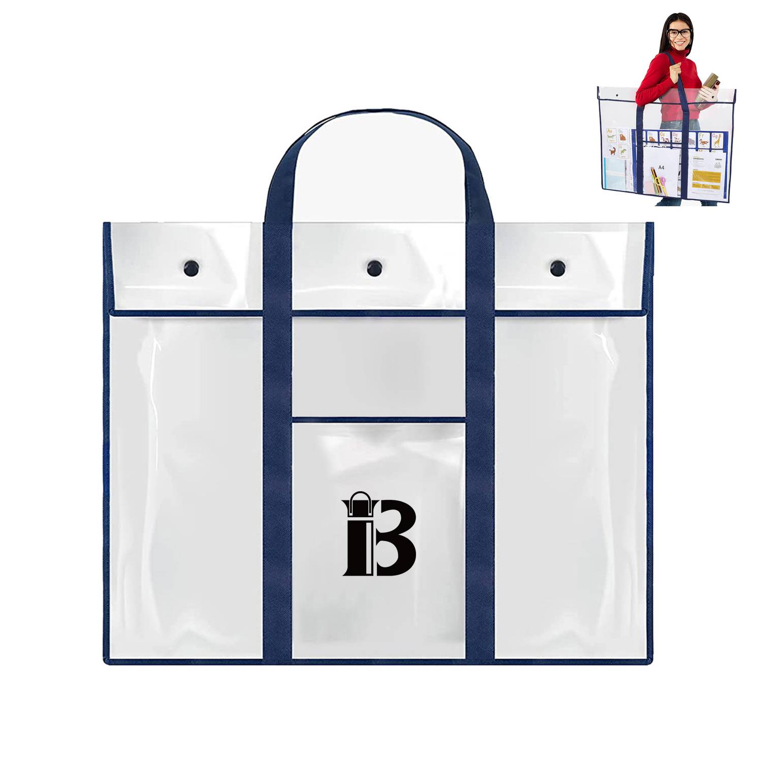 PVC Transparent Document Storage Bag 1