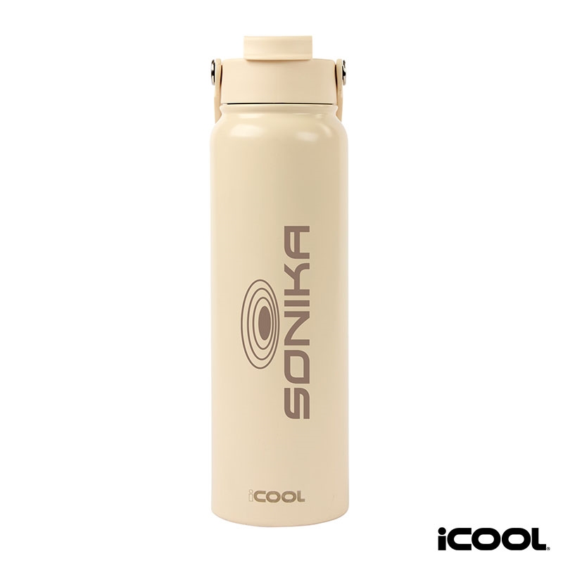 iCOOL® Glenwood 35 oz. Double Wall, Recycled Stainless Steel Water Bottle 35