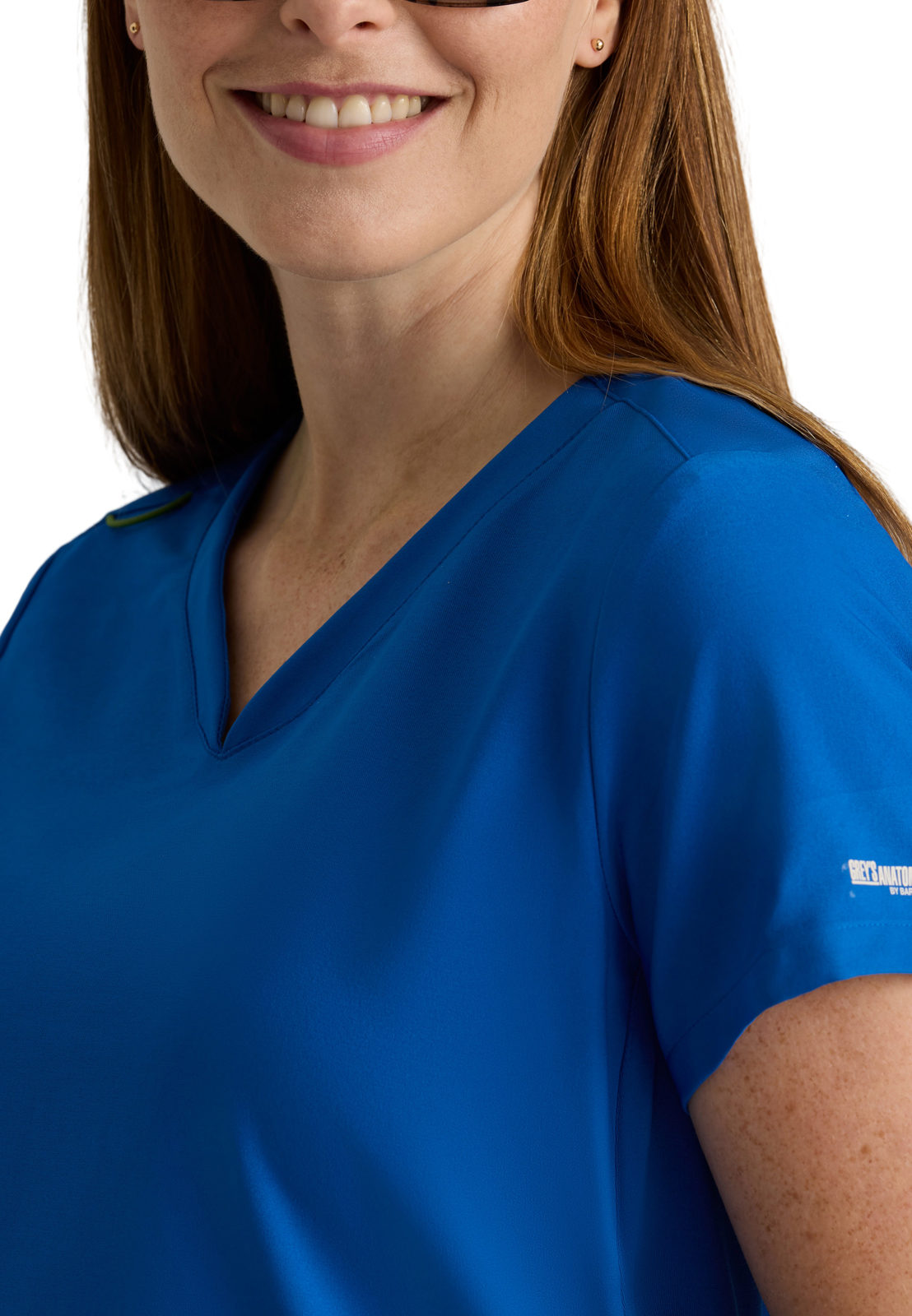 Grey's Anatomy Evolve Stretch - Women's Two-Pocket Promise Maternity Scrub Top 11