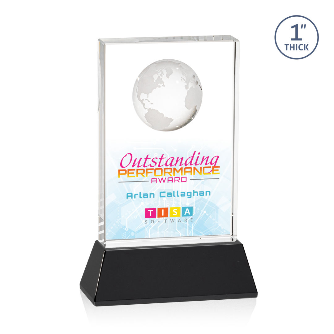 Ambassador VividPrint™ Award on Base - Black 8