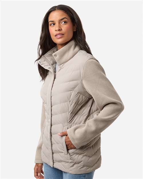 Women's Mixed Media Chevron Jacket - W26719 11
