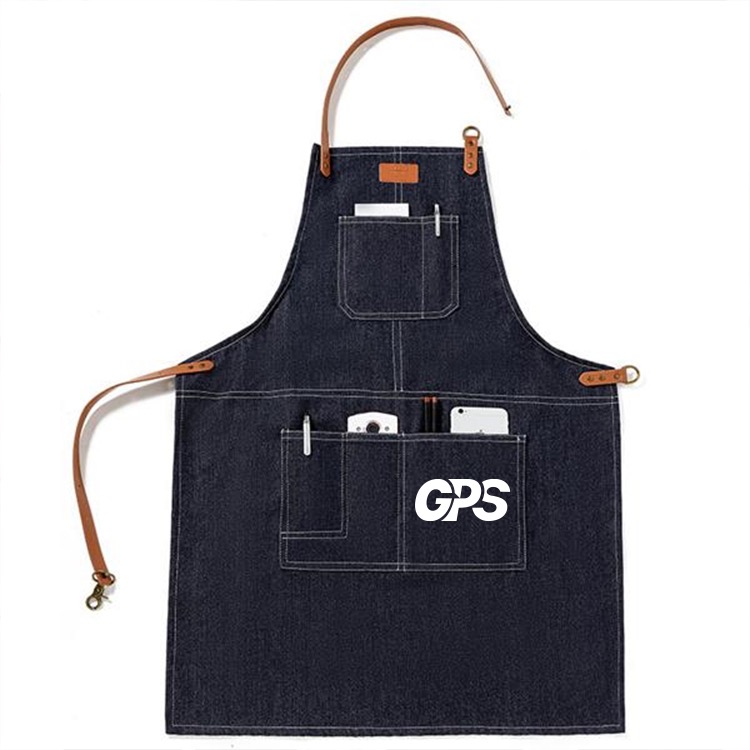 Adjustable Bibbed Denim Apron 2