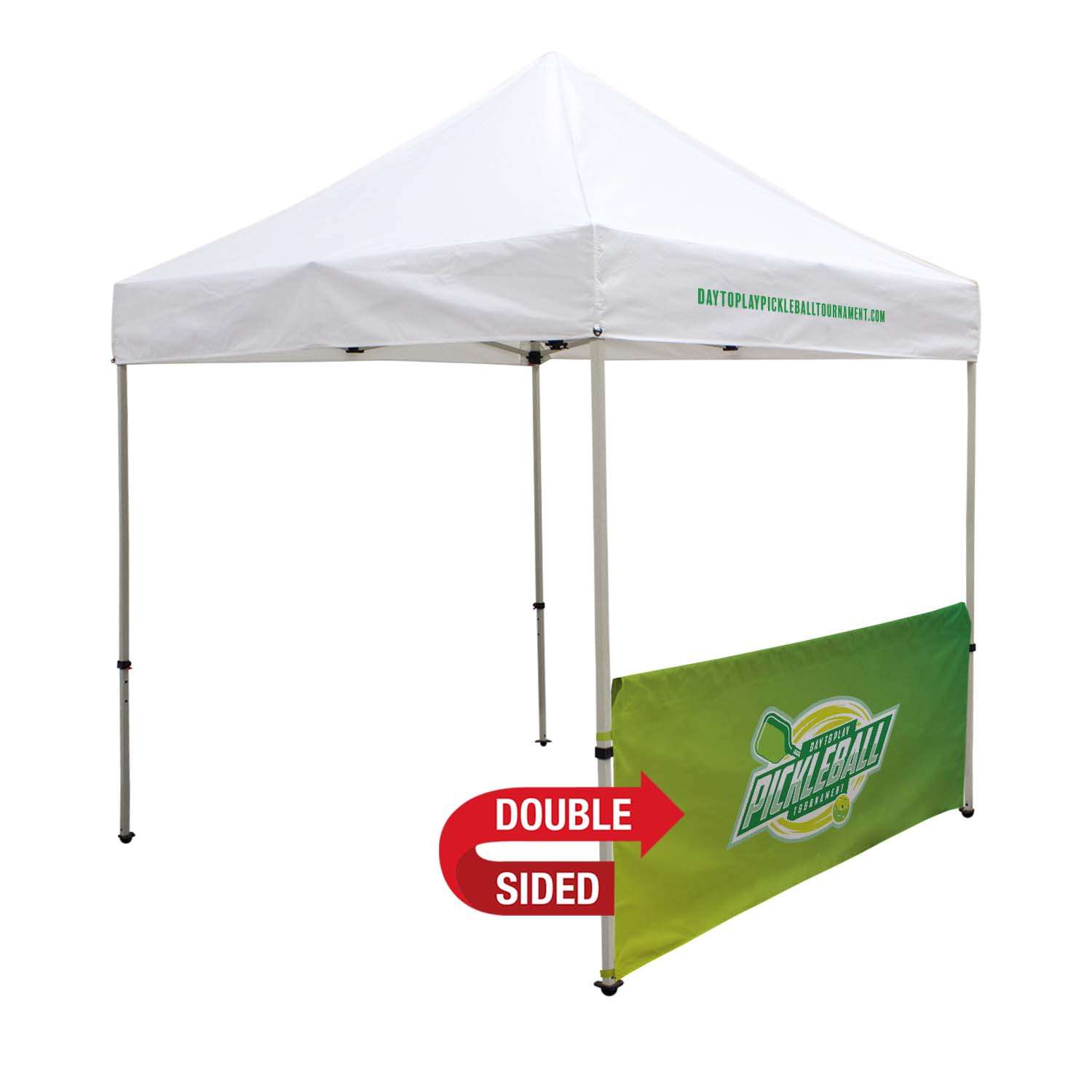8' Tent Half Wall (Dye Sublimated, Double-Sided)