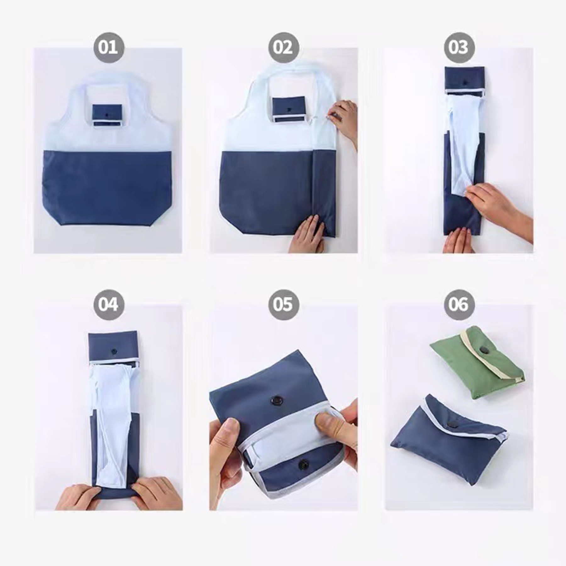 Polyester Folding Shopping Tote Bag 2