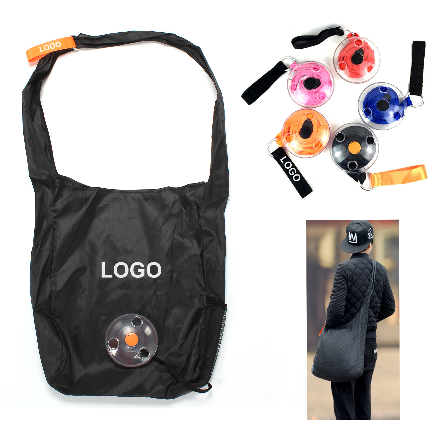 Reusable Portable Folding Telescopic Shopping Bag 1