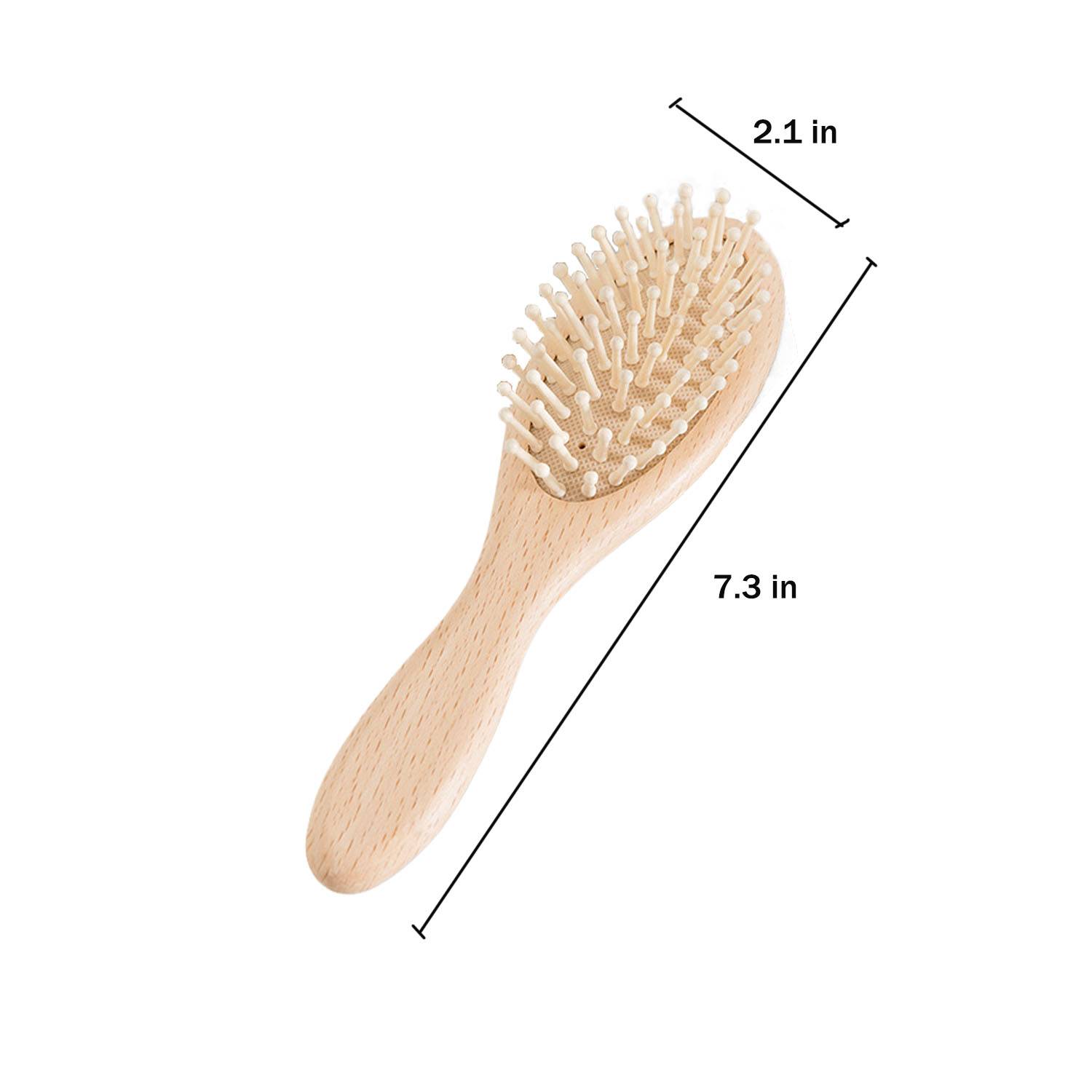 Natural Goat Bristle Baby Brush & Comb Set for Scalp Care 7