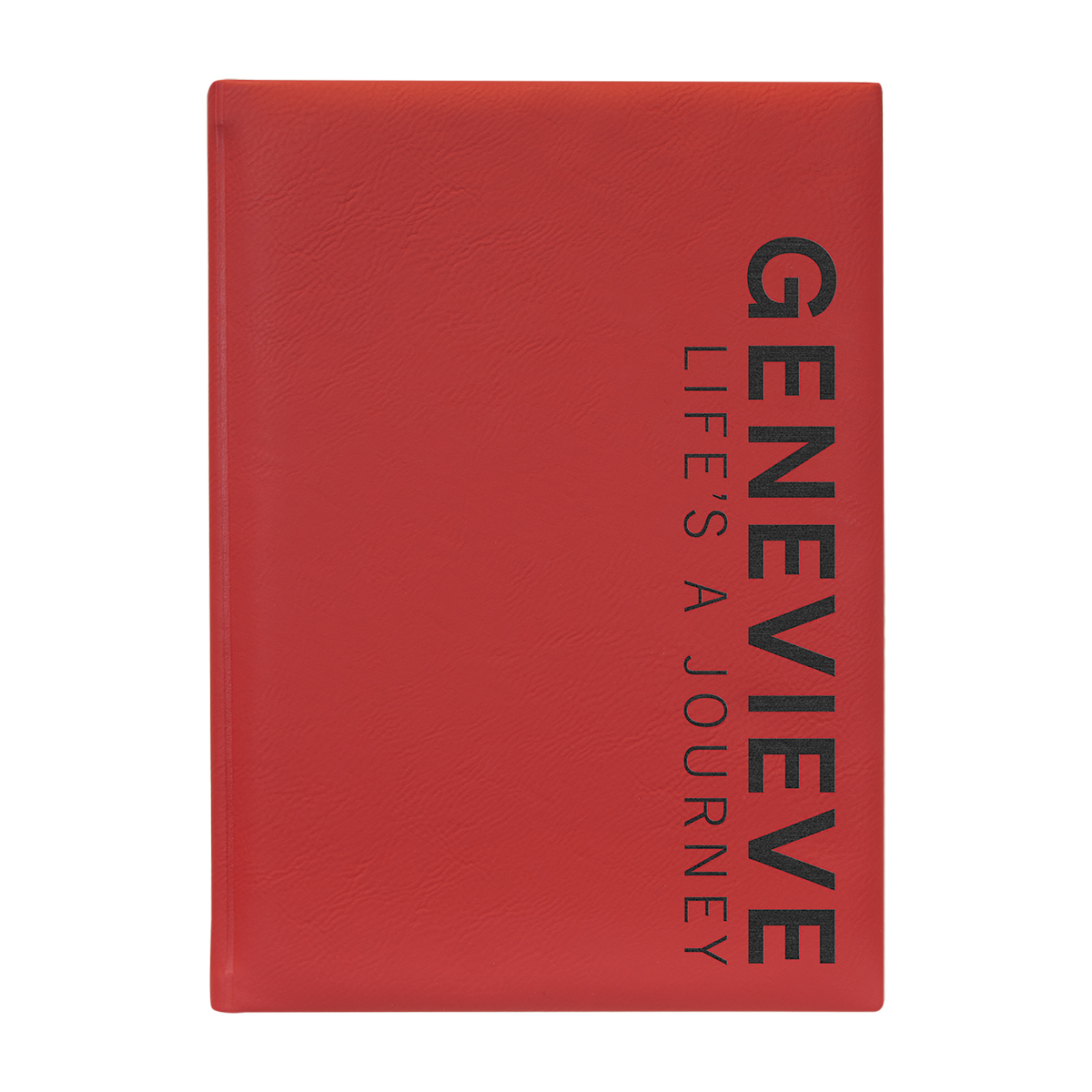 7" x 9" Red Leatherette Journal