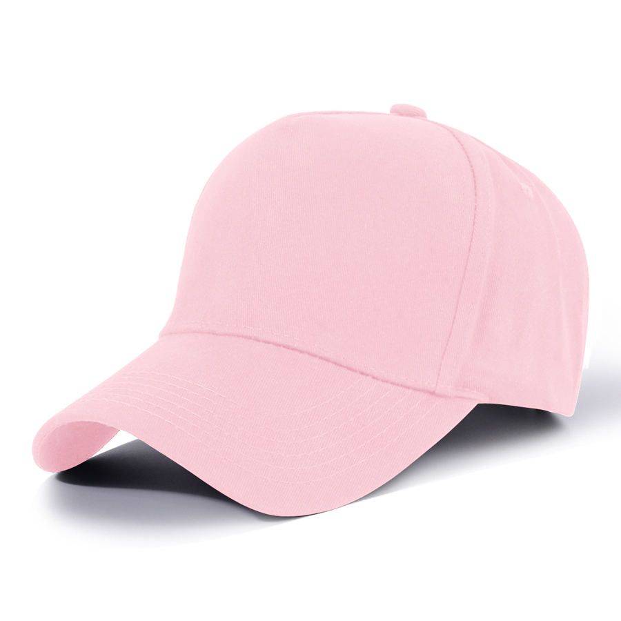 Stock Solid Color Cotton 5-Panel Baseball Cap 70
