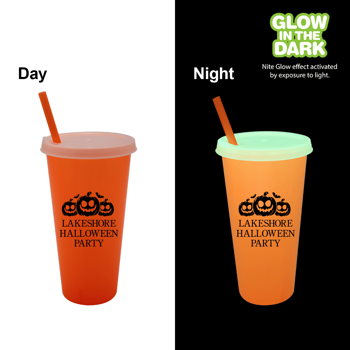Nite Glow 26 oz. Tumbler with Lid & Straw 3