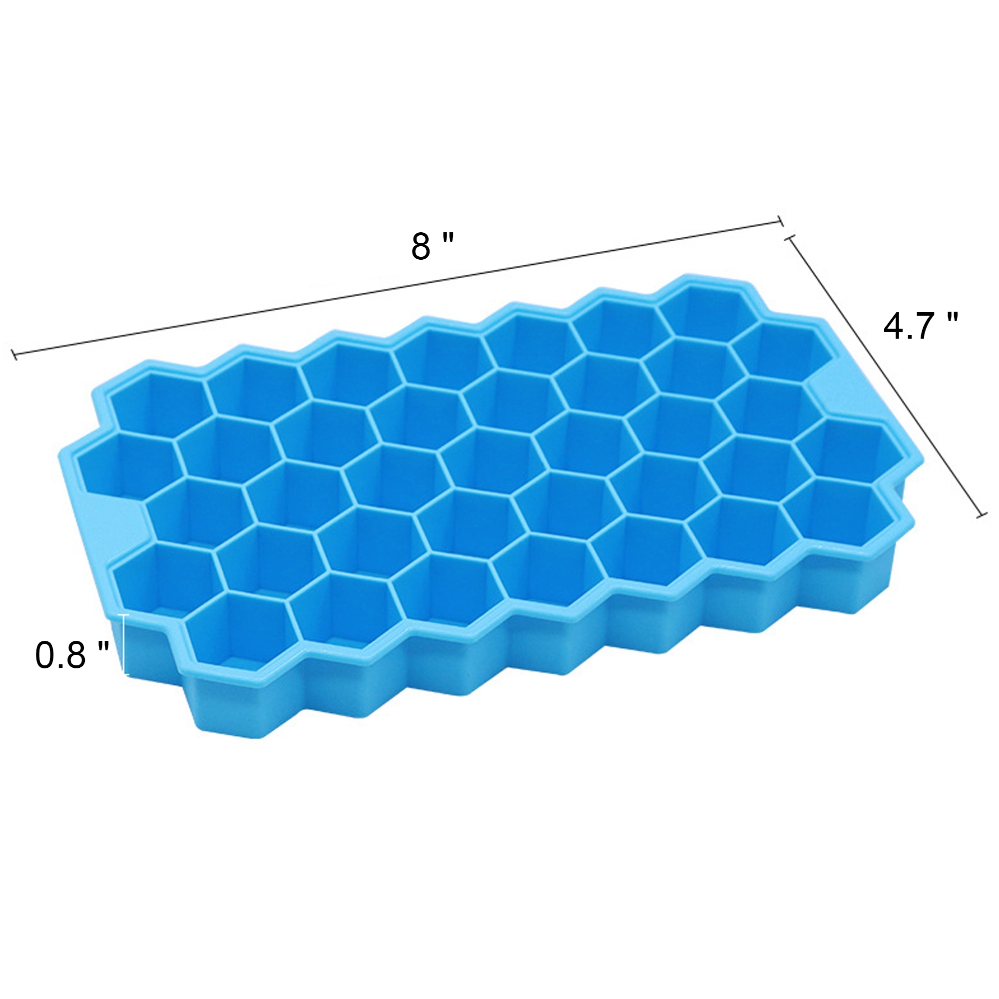 Honeycomb Ice Cube Trays Reusable Silicone With Lids 1