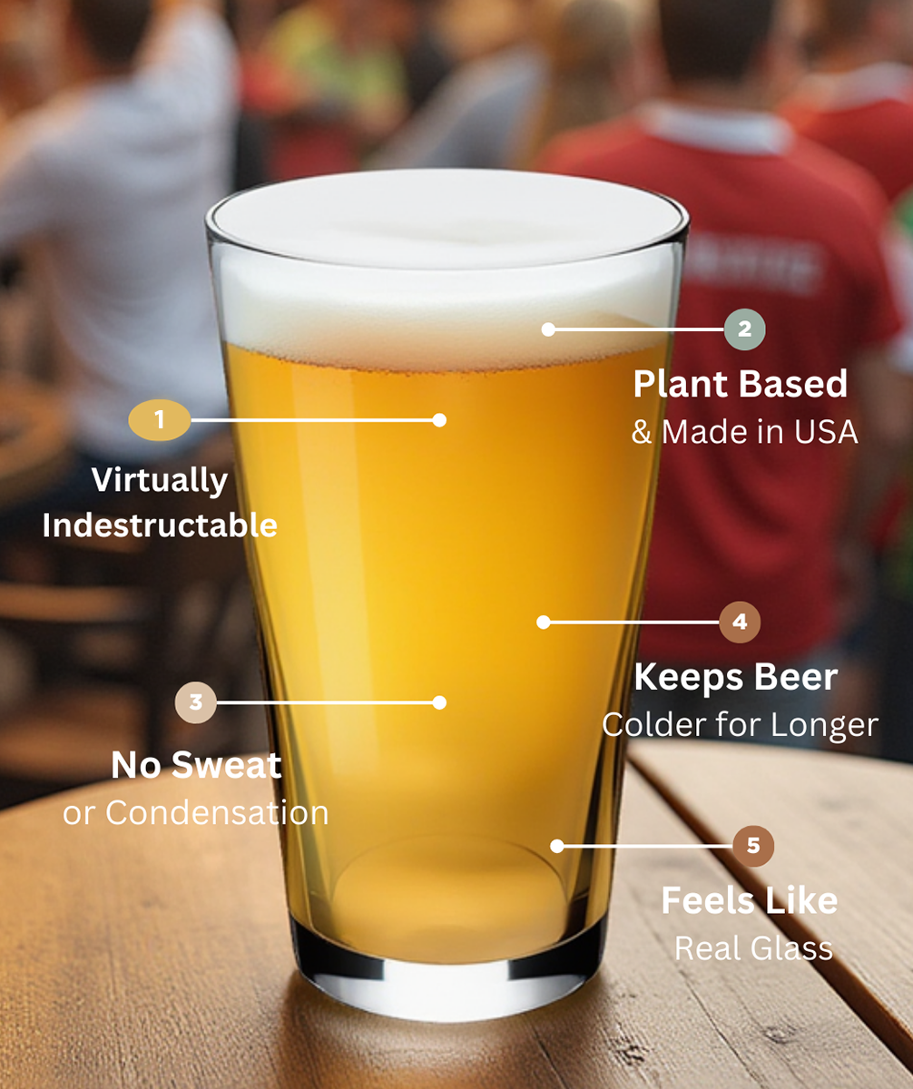 Symglass 16oz Clear Pint Glass 13