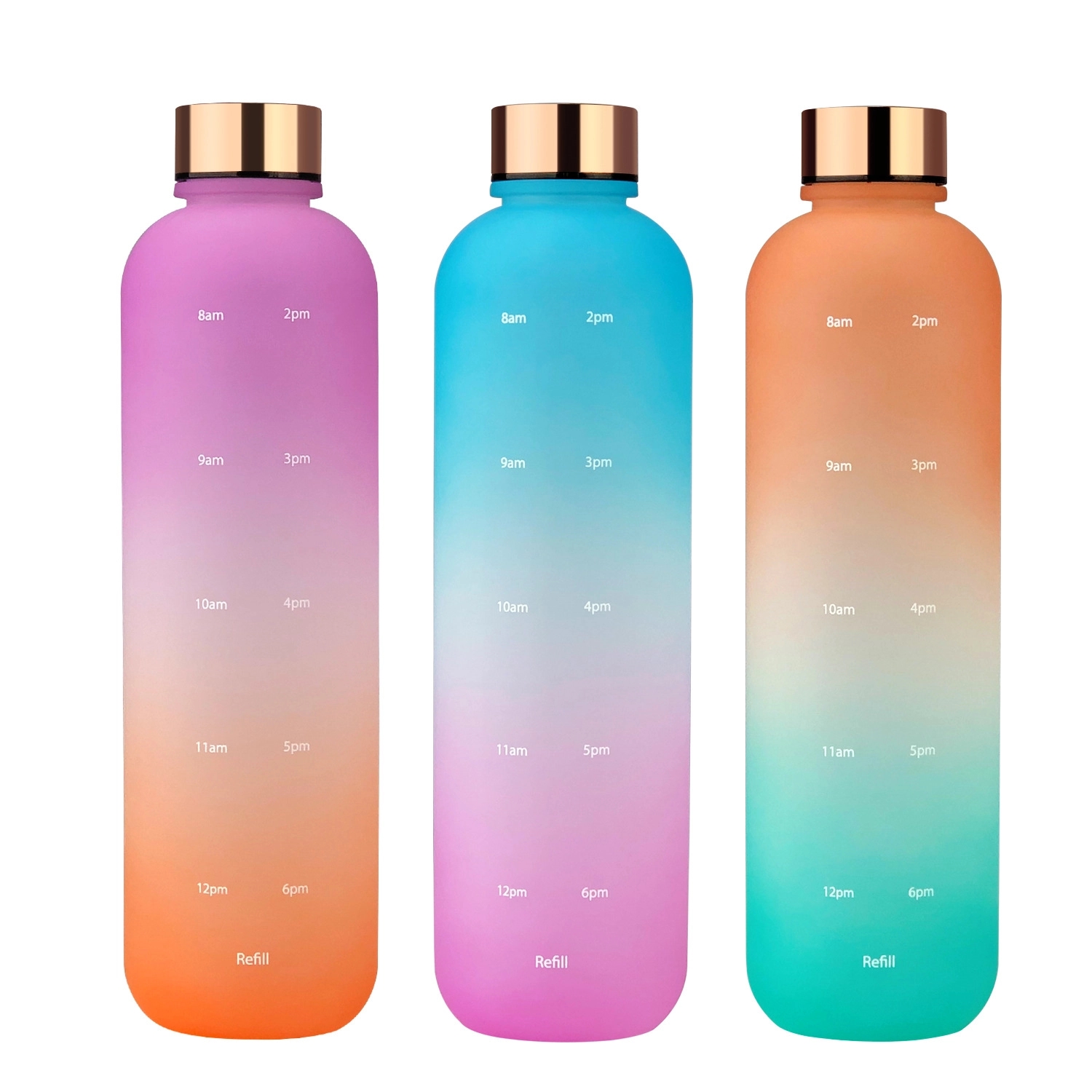 Custom 32 oz Tritan Material Water Bottle with Time Marker 5