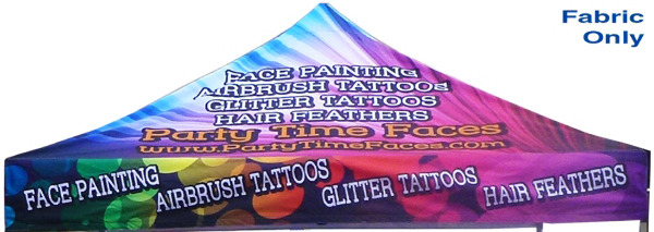 Tent Top Fabric Replacement 10x10 Full Graphics 2