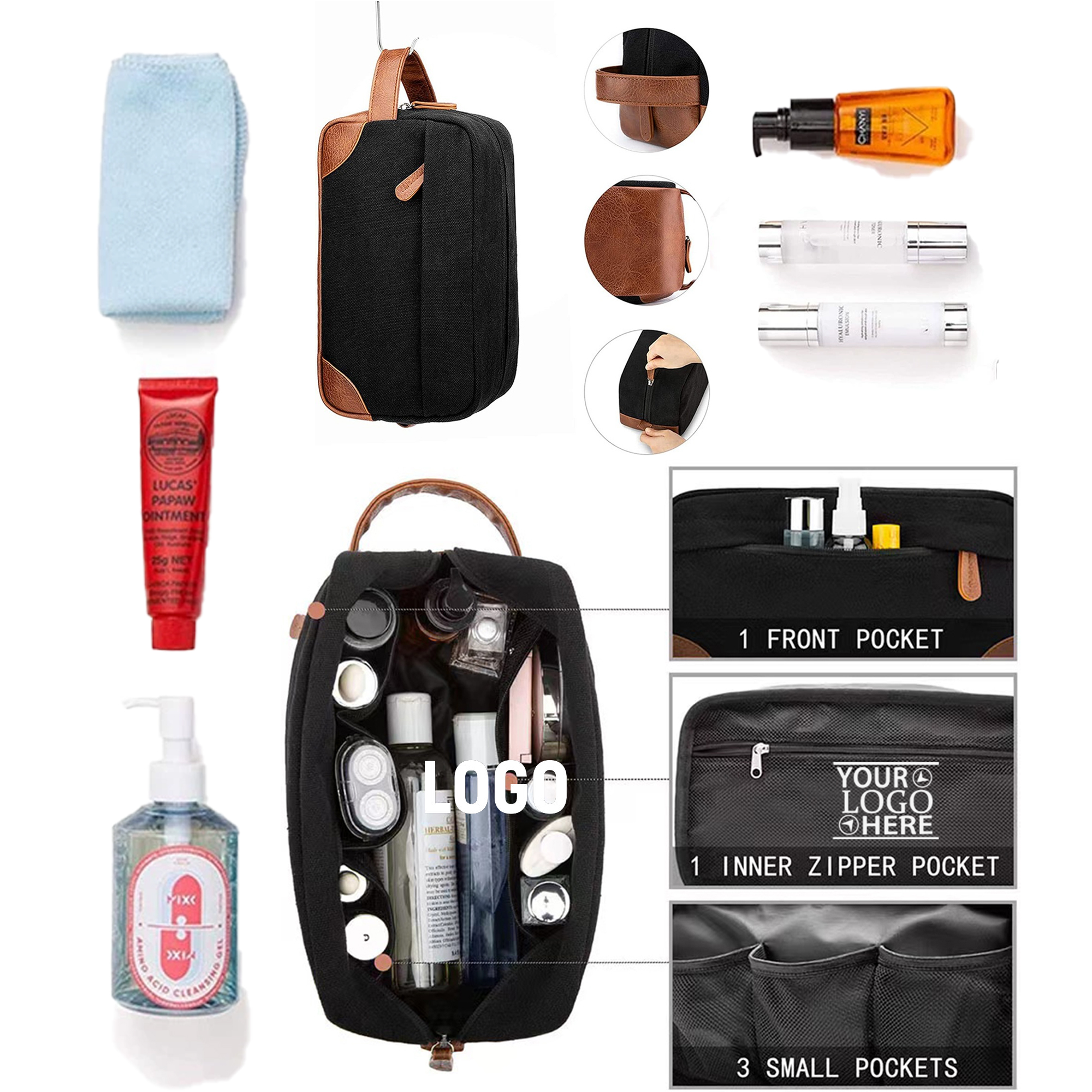 Toiletry Bag Hanging Dopp Kit 1