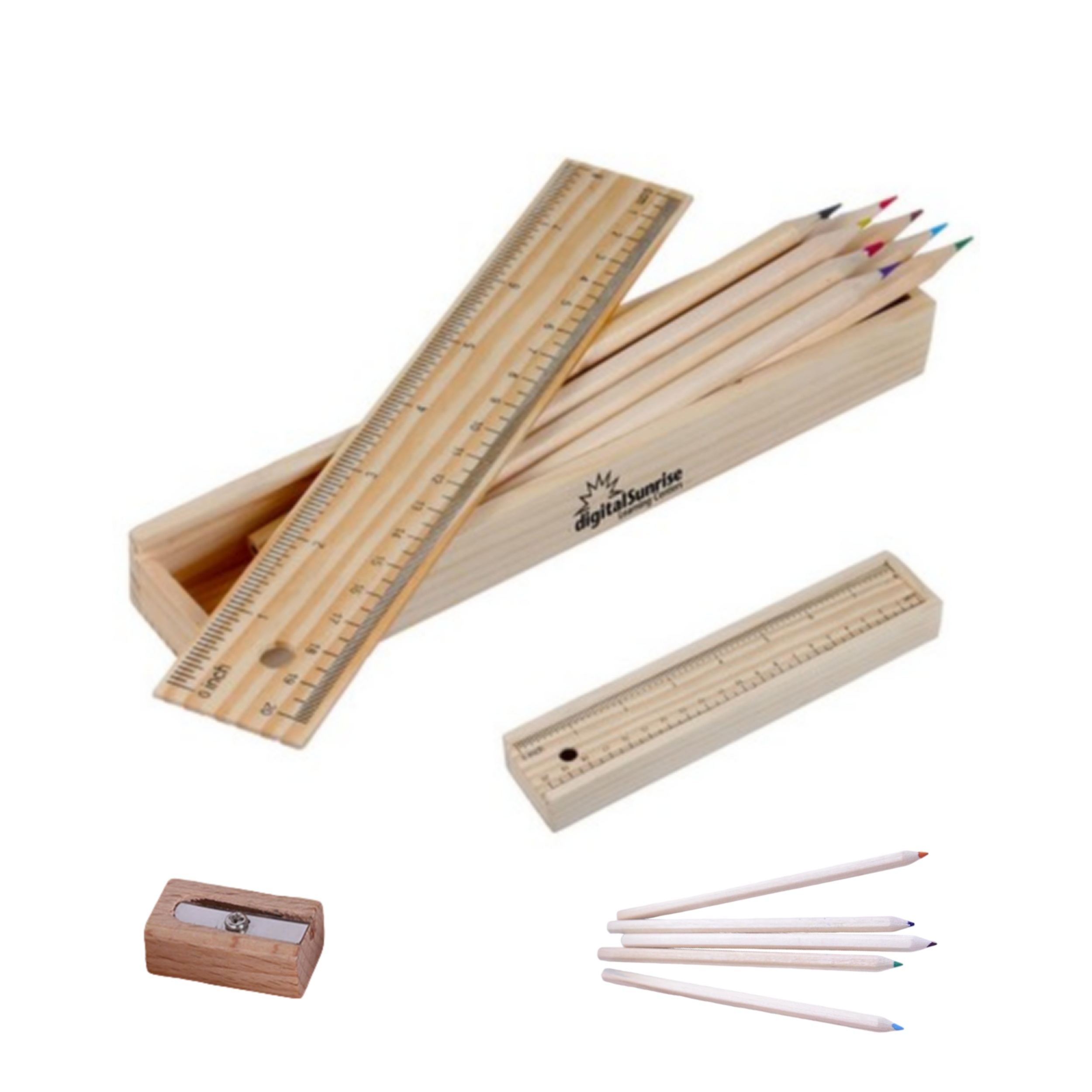 12 Colored Wooden Pencil Sets 1