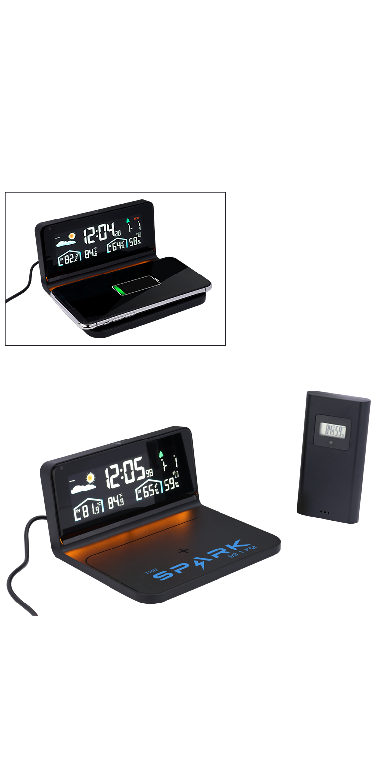 Digital Weather Station and Wireless Charger 32