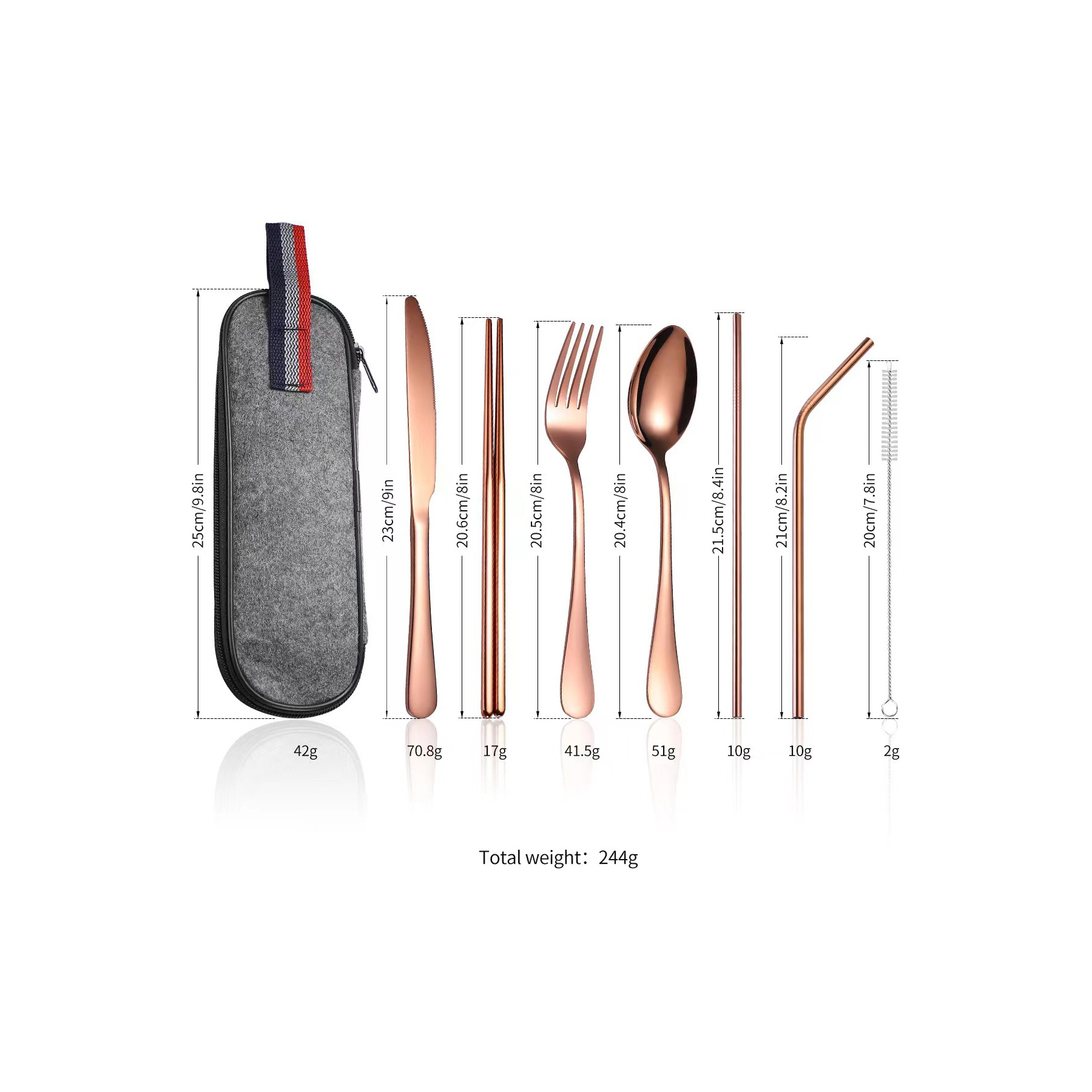 Stainless Cutlery Set in Case 3
