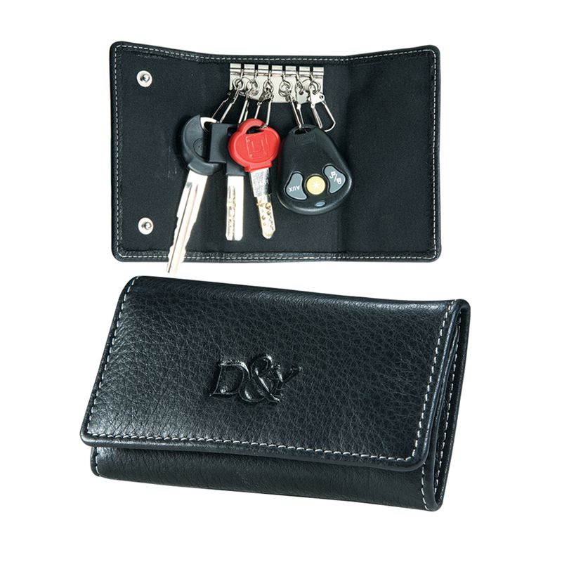 Signature Leather Tri-fold Key Case