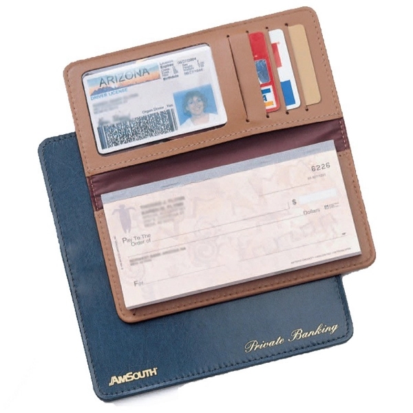 Leather Checkbook Covers 3-1/2" x 6-5/8" 1