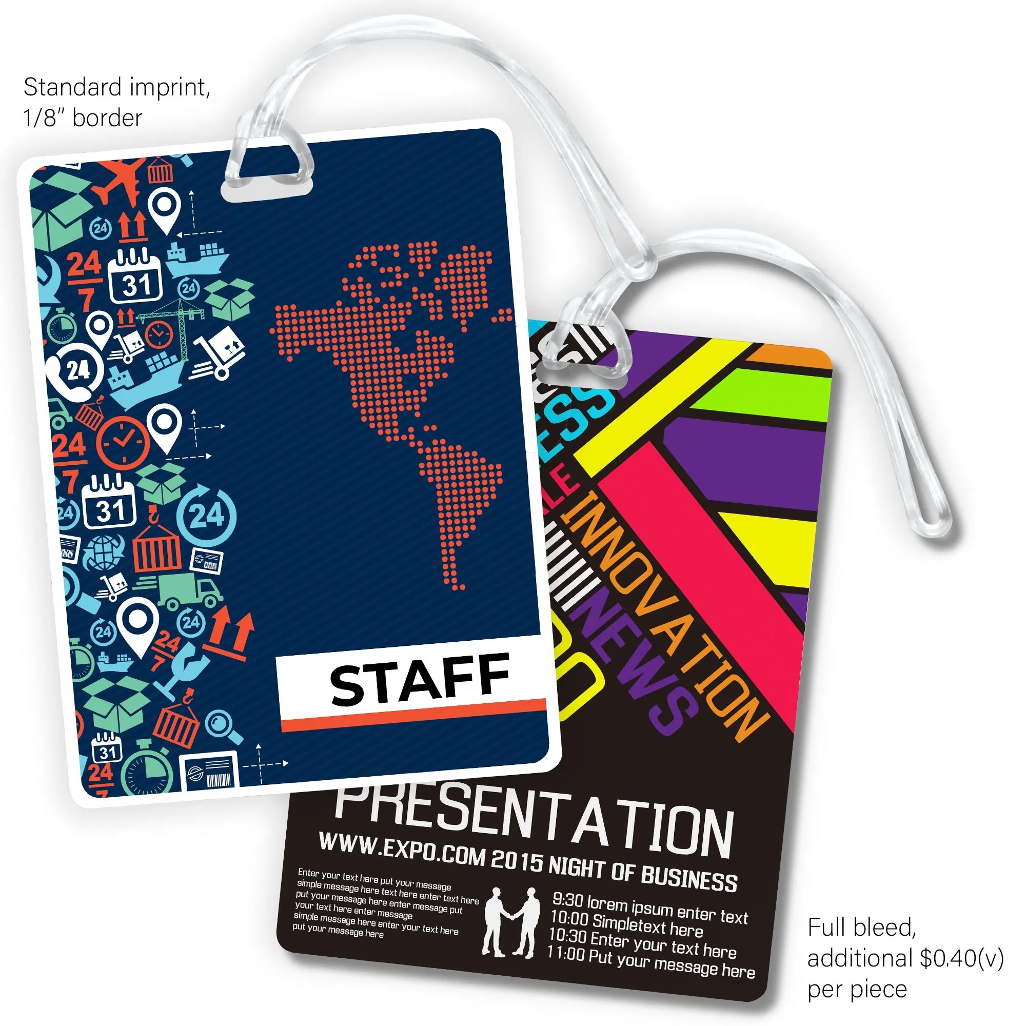 Imprinted Medium Luggage Tag 6