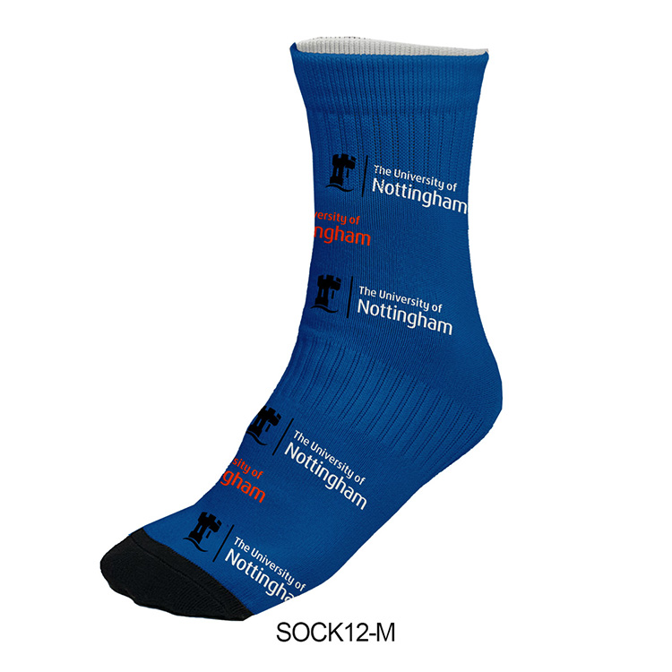 "SPORTY" Color Sublimation Low-Cut Ankle Crew Socks in Men's & Women's Size (SOCK12-M Men / SOCK12-W 6