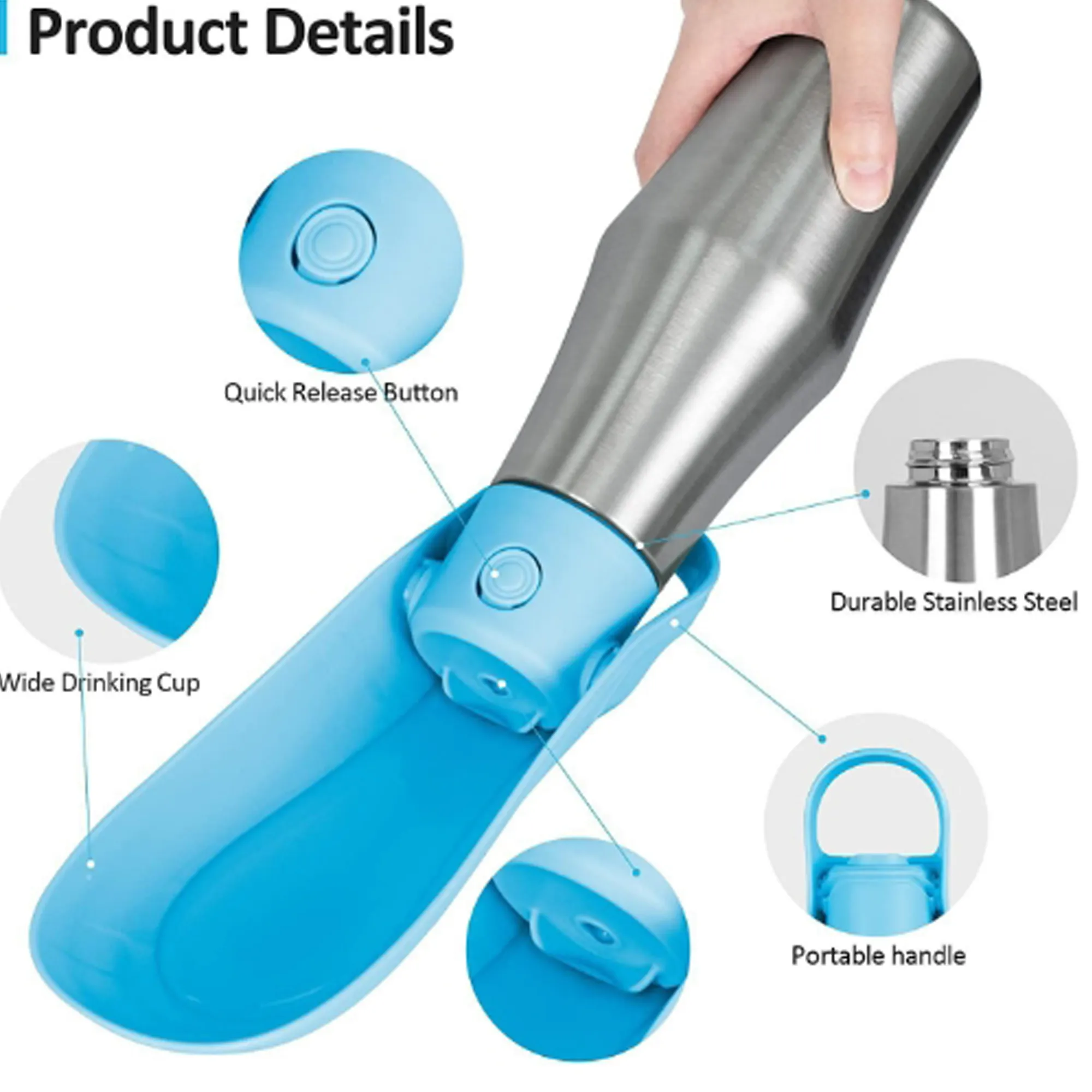 Portable Outdoor Water Bottle for Dogs 2