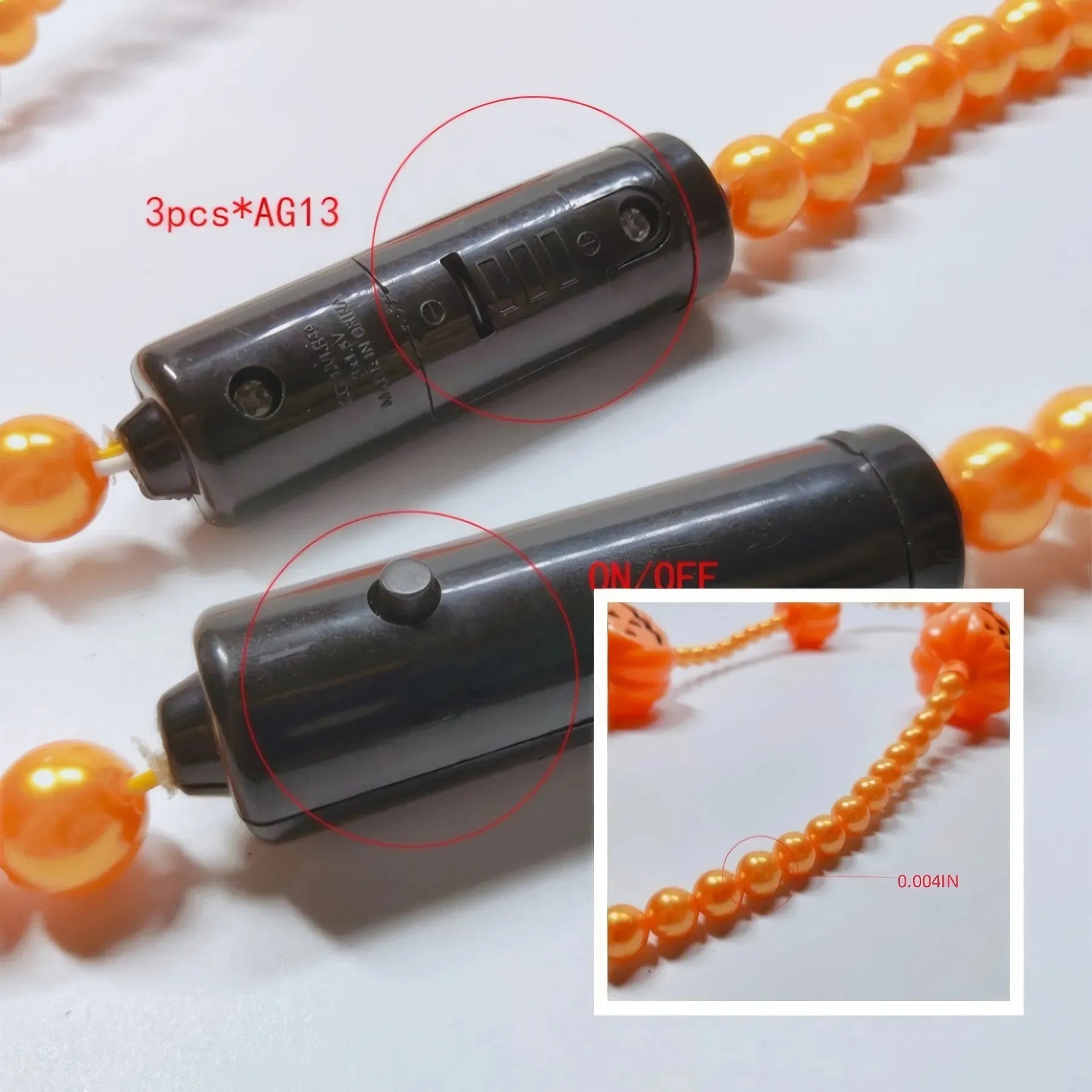 Pumpkin Design Glowing Necklace 2