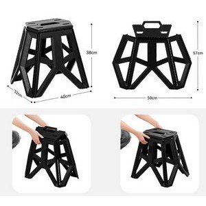 Heavy Duty Folding Collapsible Fishing Camping Step Stool Plastic Portable Chairs 4