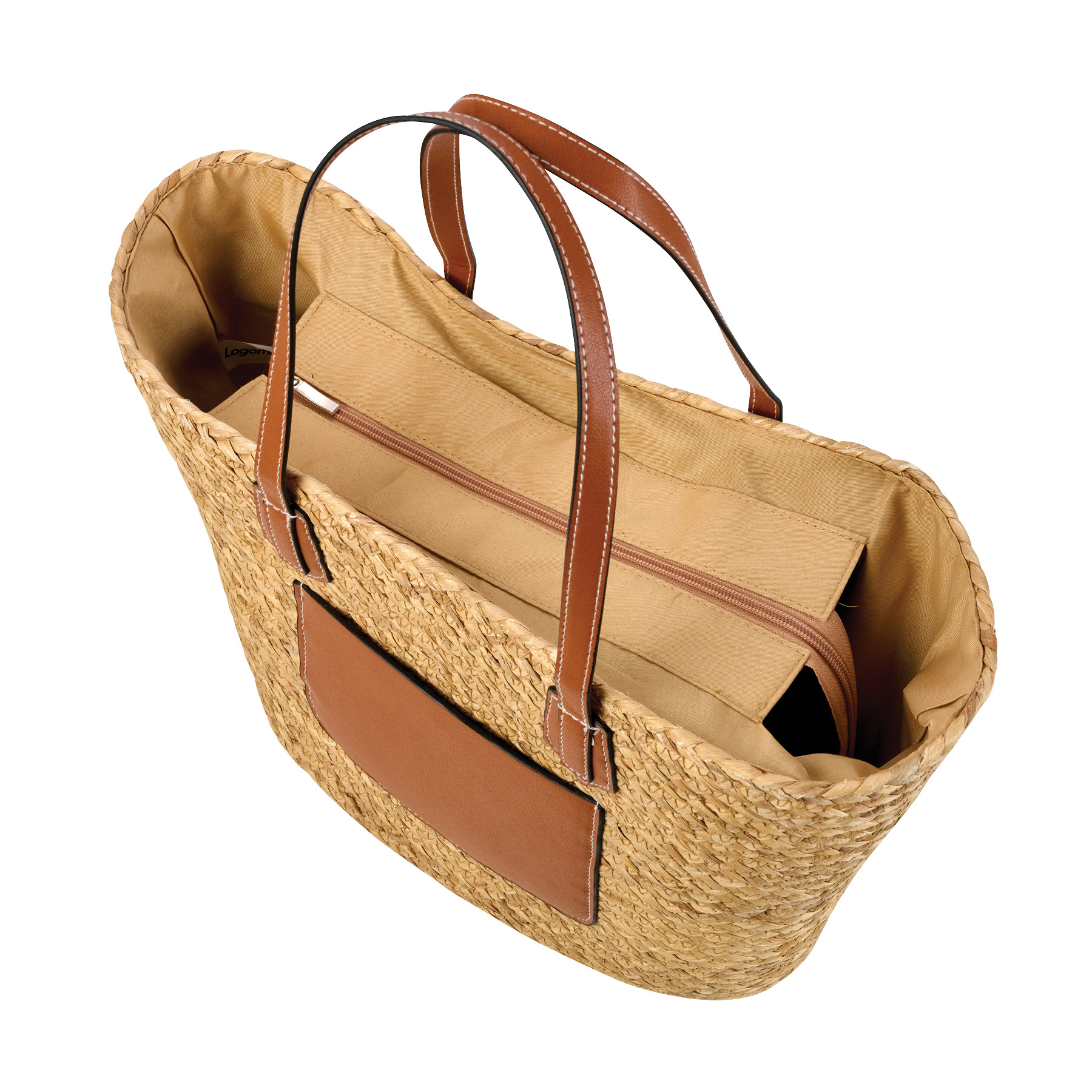 Akena Natural Hyacinth Grass Tote 9