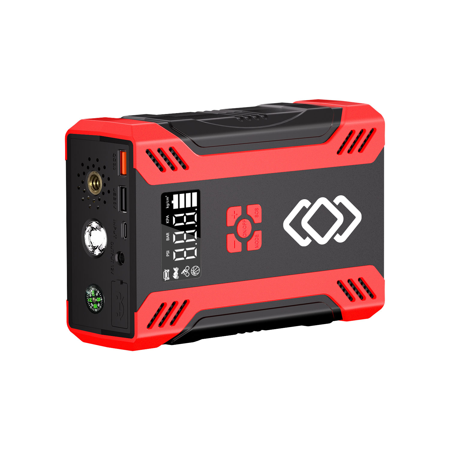 1500A Car Jumper & Inflator Combo with Accessories & Gift Box - 8000mAh 5