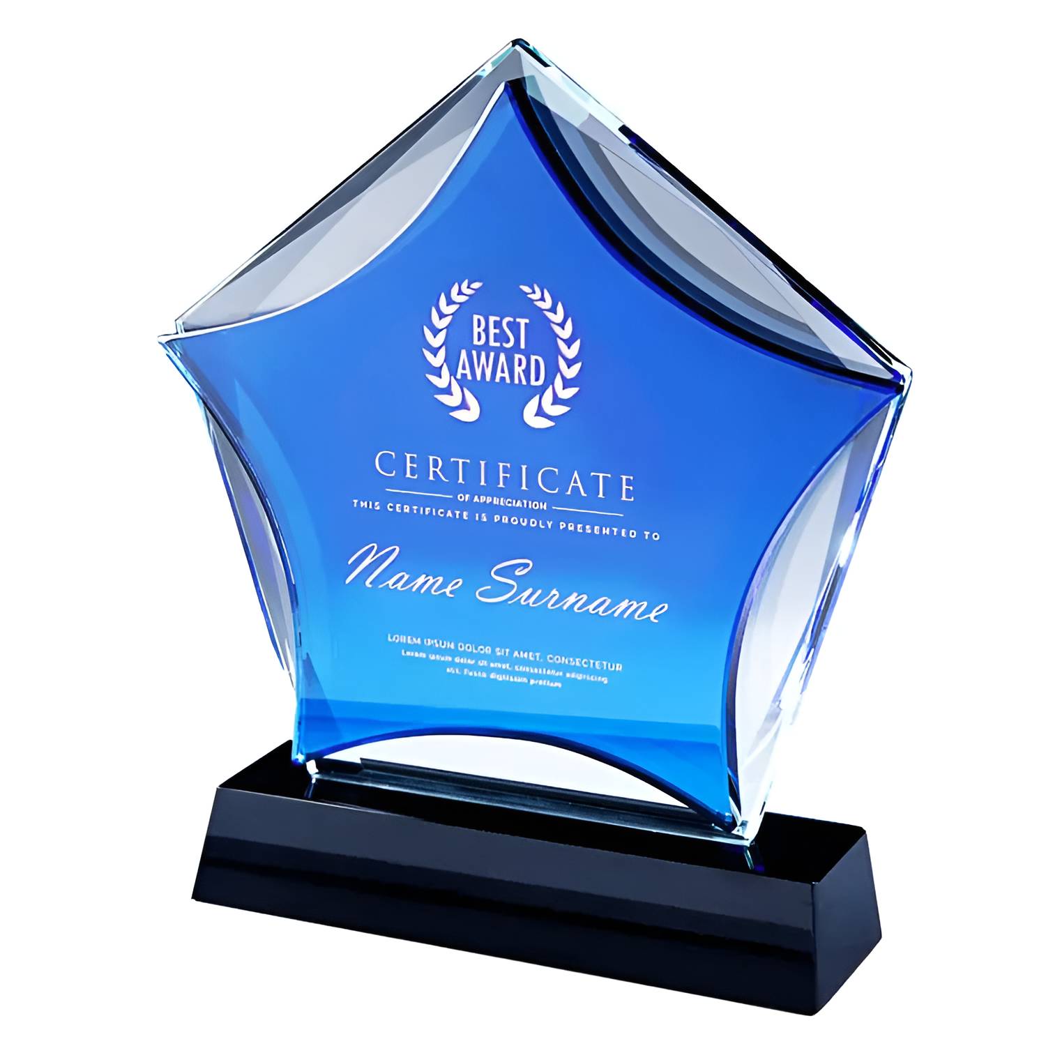 Prism Star Crystal Trophy 4