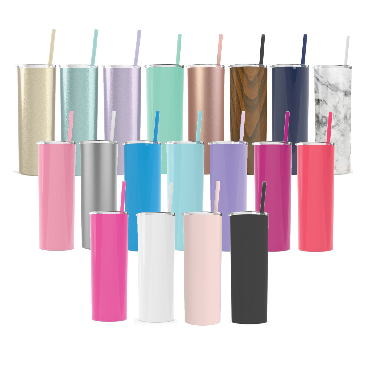 20 Oz. Maars Mint Skinny Steel Tumbler 1