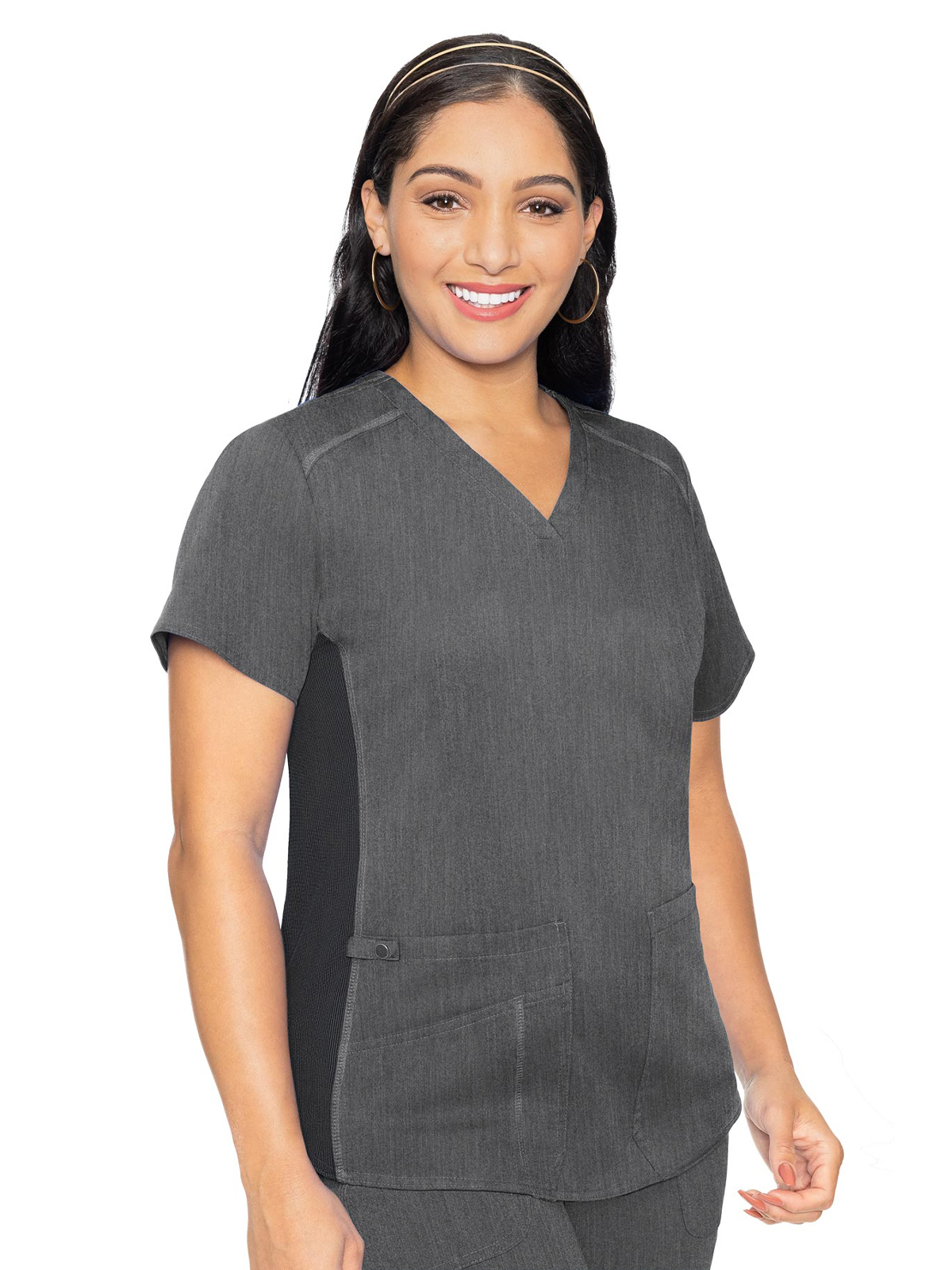 Med Couture - MC Touch - Women's 4-Pocket V-Neck Shirttail Top 20