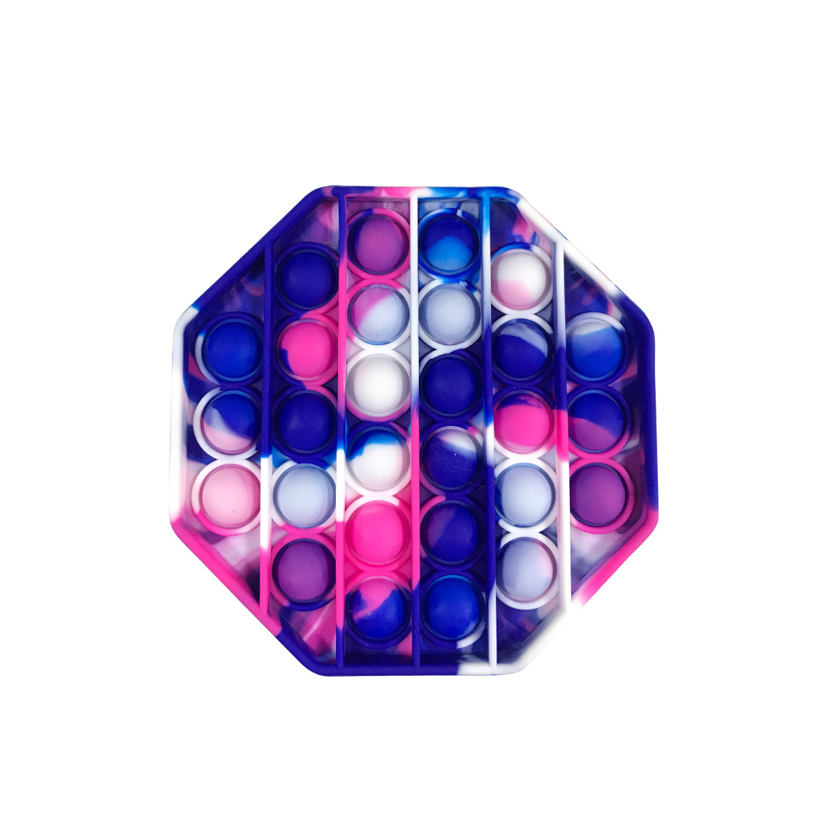 Octagon Camouflage Push Pop Bubble Fidget Sensory Toy 6