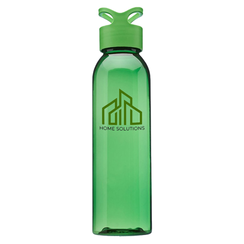 Plastic Gym Water Bottles - Carrying Loop Cap, 22 oz. 21