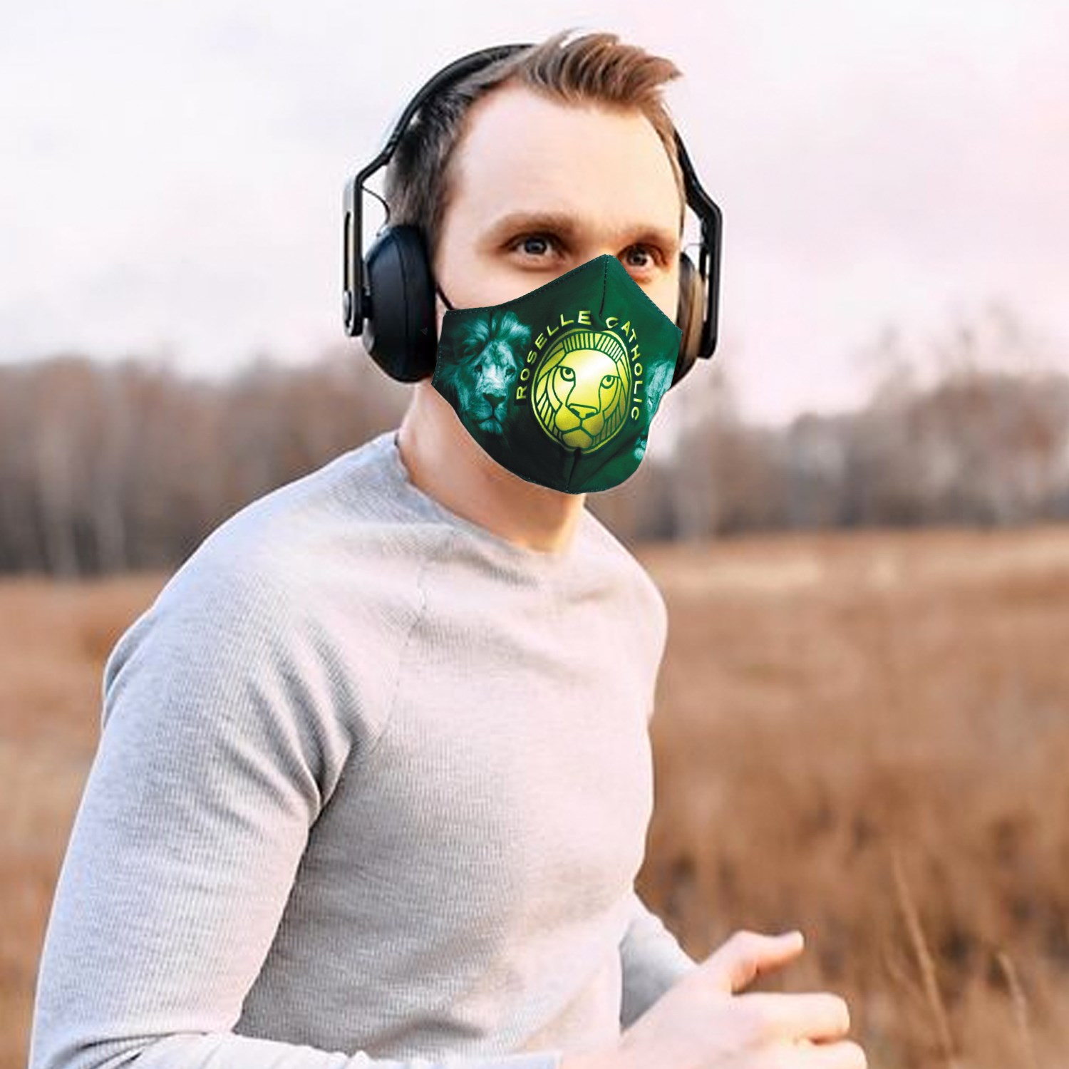 5 Layer Full Color Face Mask w/ Adjustable Ear Loop 3