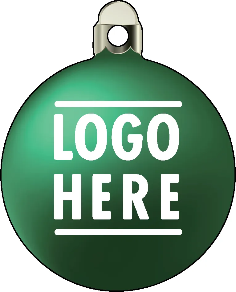 Full Color Acrylic Ornaments - Bulb 1 - Green