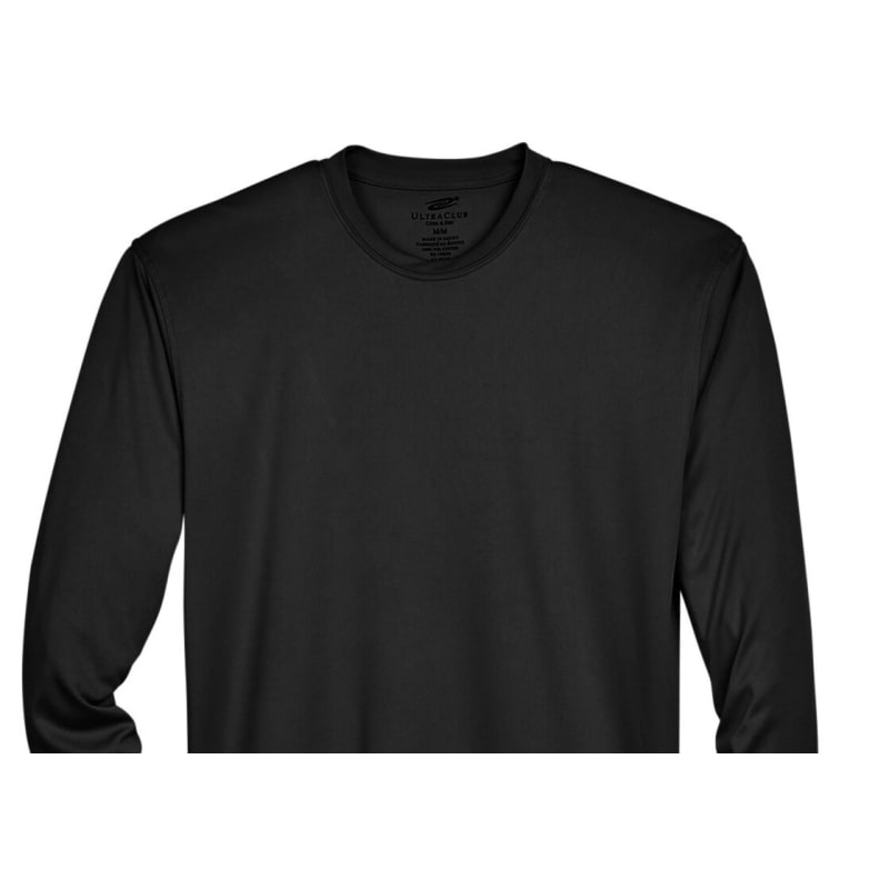 UltraClub Adult Cool & Dry Sport Long-Sleeve Performance Interlock T-Shirt 84